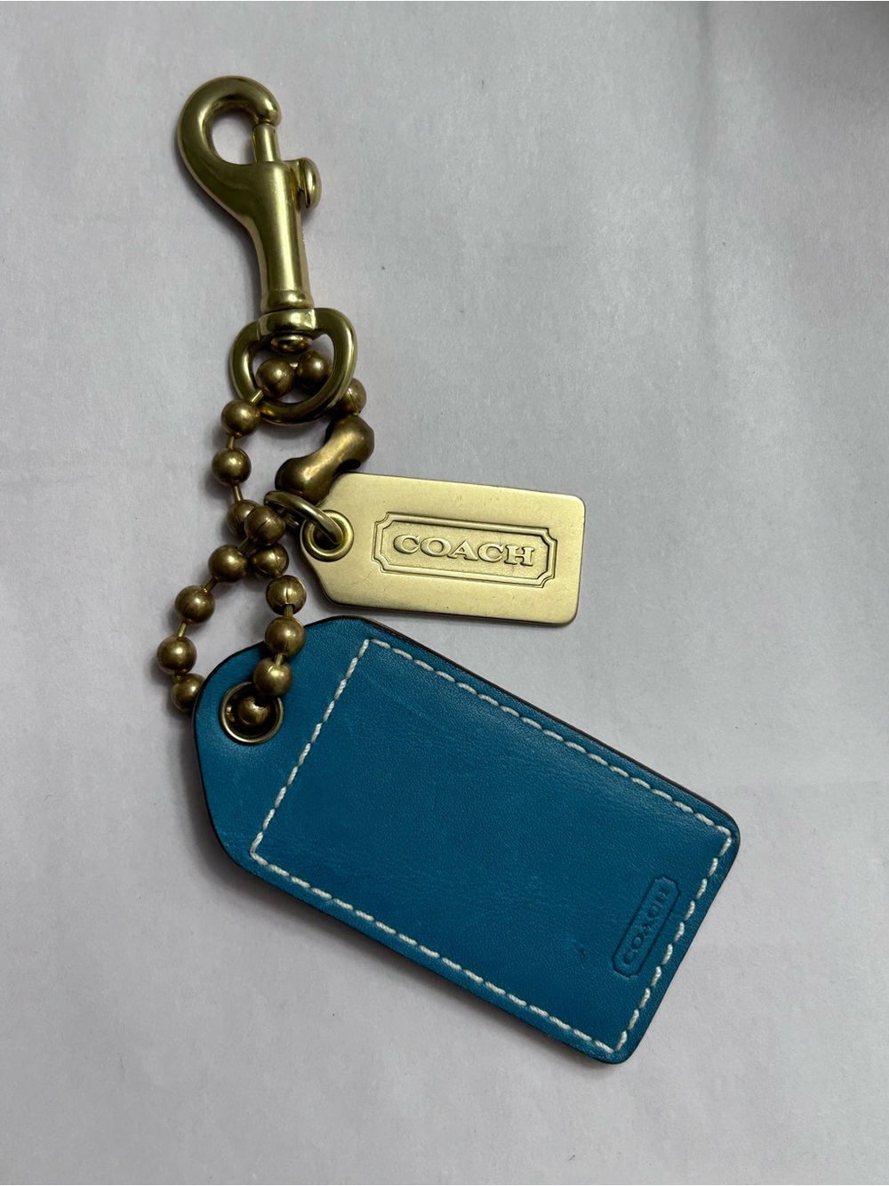 Coach Horse & Carriage Keychain Charm - Gem